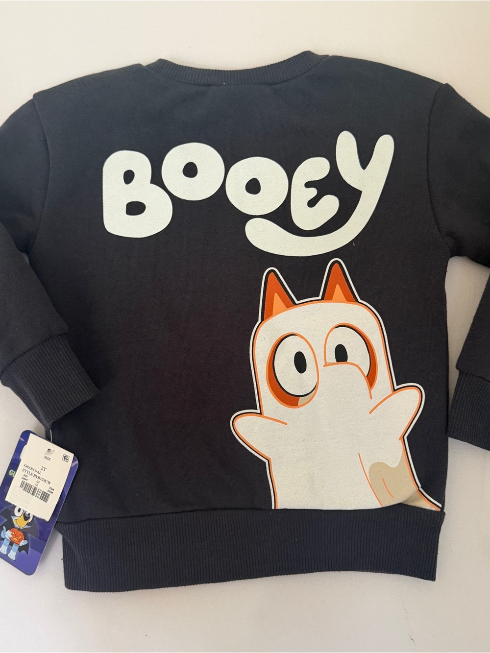 Bluey Halloween Glow In The Dark Sweatshirt Toddler 2T NWT - Picture 4 of 9